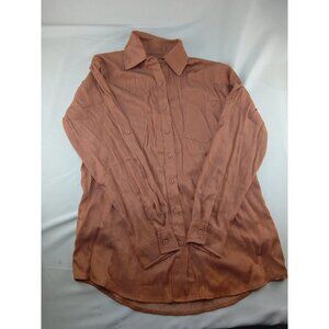 Women's Shop Stevie Button Up Tan Shirt Size Medium Casual